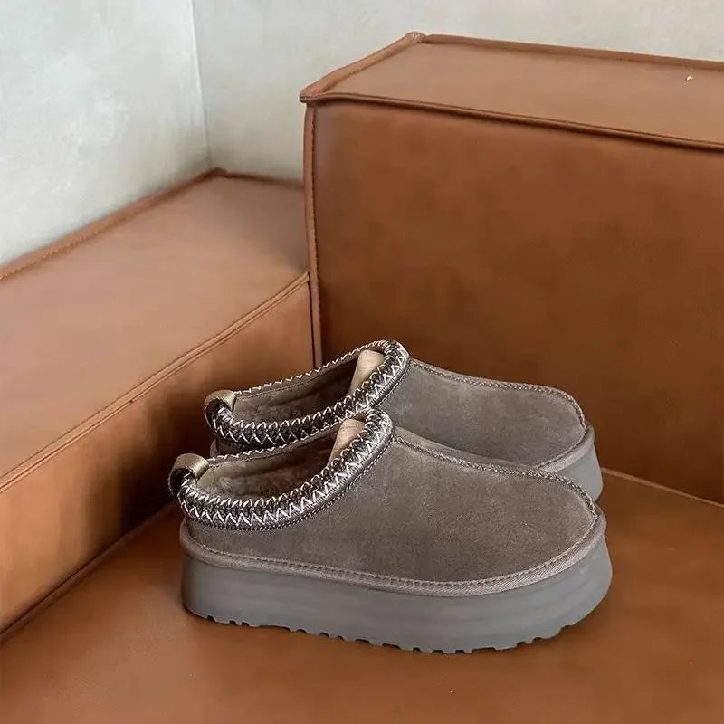 2026 New Classic Ultra Mini Platform Boots Leather Suede Wool Comfort Winter Womens Fur Slippers K98 ‮34-53 SeziS UggS - Buy online at  Vibe In Cart.