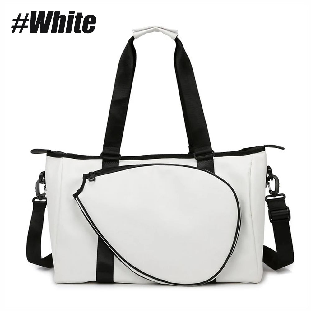 1pcs  Women's Tennis Sport Bag with Dry/Wet Pocket Durable Tennis Racket Shoulder Tote Bag for Pickleball And Other Sports - Buy online at  Vibe In Cart.