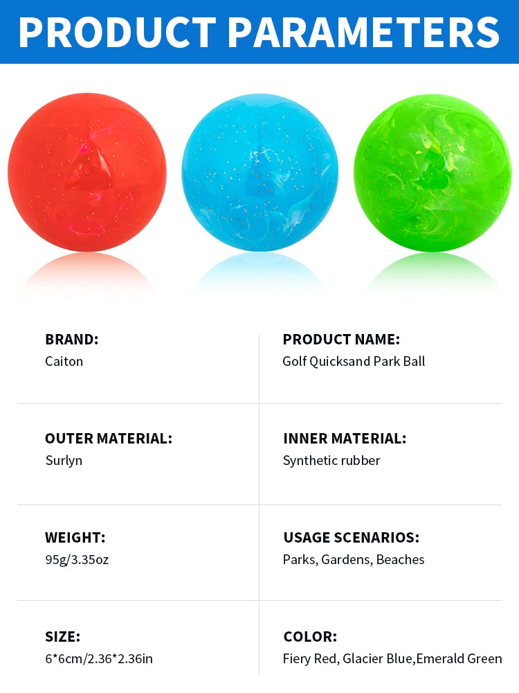 Caiton Park Golf Ball 60mm – Fluid Art Design (Red/Blue/Green) | 4-Layer Durable Core for Korean Courses & Indoor Practice - Buy online at  Vibe In Cart.