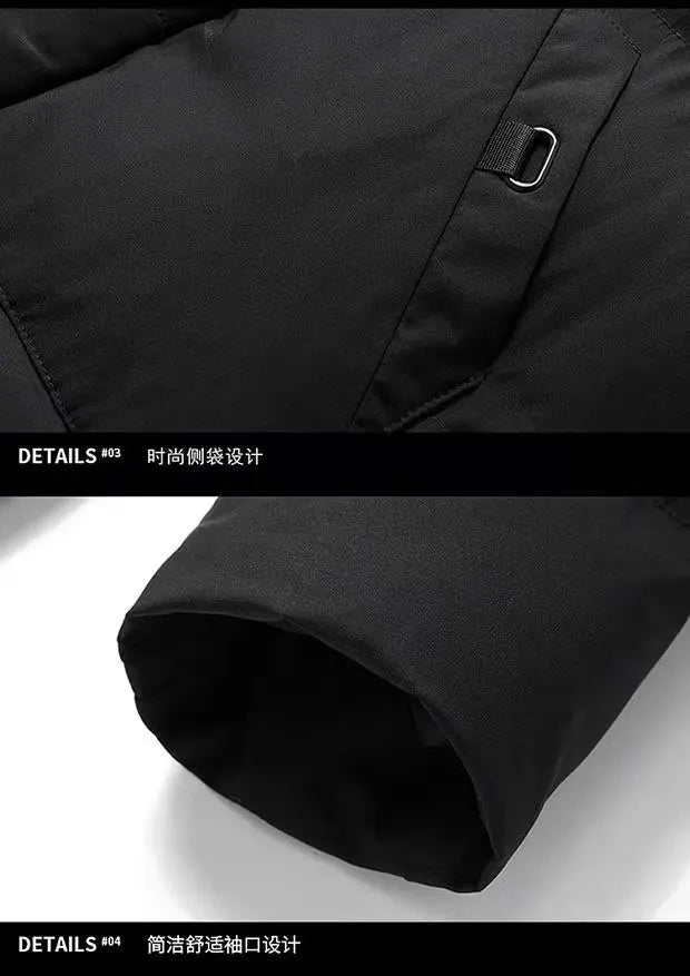 New Winter Men's Hooded Long Cotton Jacket, Thickened Warm Parka, Plus Sizes M-8XL - Buy online at  Vibe In Cart.