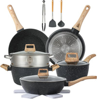 16PCS  Pots and Pans Set Non Stick Cookware Set Nonstick with Cooking SetAnd 21-piece sets are available for selection - Buy online at  Vibe In Cart.