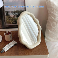 1PC Cream Style Makeup Mirror Decorative Irregular Simple Standing Dresser Mirror Cloud Shaped French Hairdressing Wall Mirror - Buy online at  Vibe In Cart.