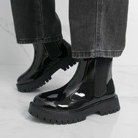 Men Chelsea Boots PU Thick Soled Round Toe Classic Comfortable Men High Top Boots - Buy online at  Vibe In Cart.