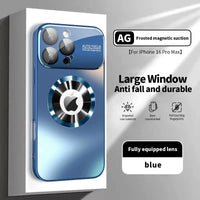 Matte Metallic Protective Phone Case with Magnetic and Camera Protection