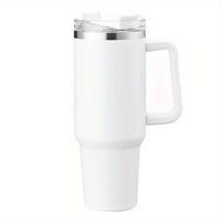 40oz Vacuum Insulated Stainless Steel Travel Tumbler with Handle