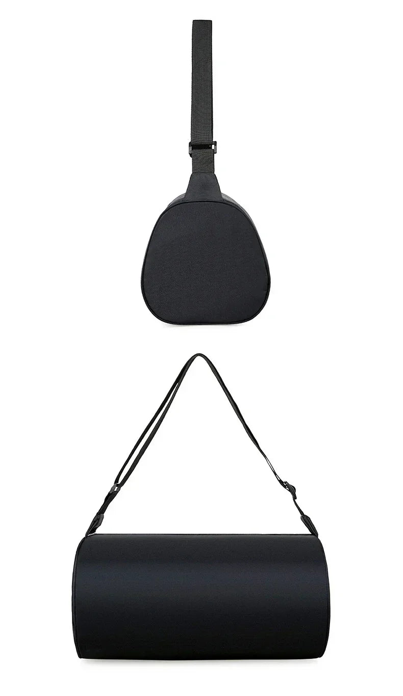 Unisex Nylon Bucket Gym Bag with Shoulder Strap for Travel