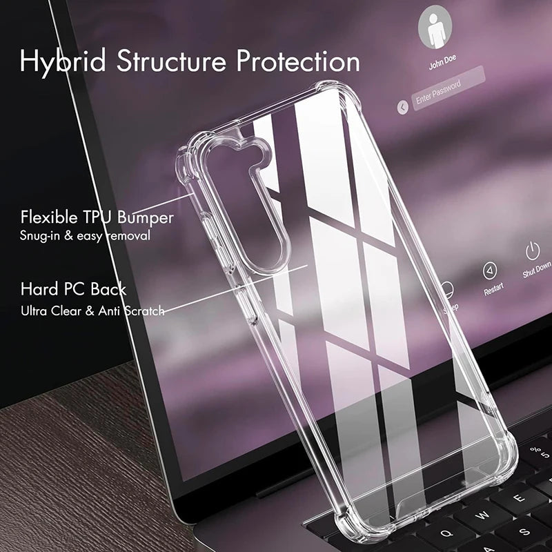 Transparent Shockproof Silicone Bumper Phone Case