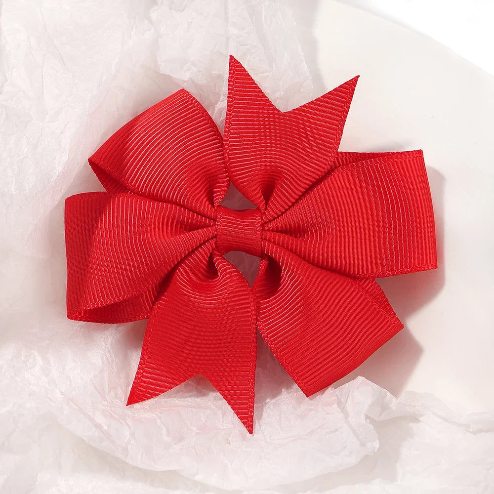 Kids Bow Hair Clip Set With 20 Or 40 Pieces, Random Colors, Grosgrain Ribbon