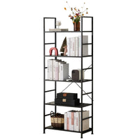 JHK 5 Tier Bookcase Bookshelf Modern Book Case For Books Corner Storage Organizer for Bedroom Home Office Kitchen Living Room - Buy online at  Vibe In Cart.