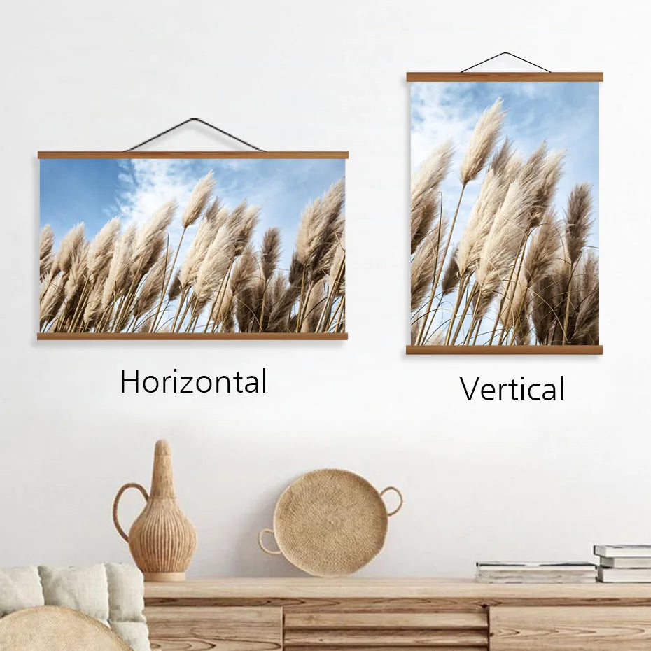 1PC Magnetic Wooden Picture Hanger Frames Poster Photos Wall Art Canvas Prints Paintings Teak Pine Wood Living Room Home Decor - Buy online at  Vibe In Cart.