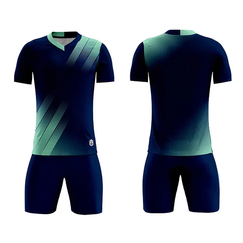 Unisex Soccer Uniform Jersey and Shorts Set for Futsal Training