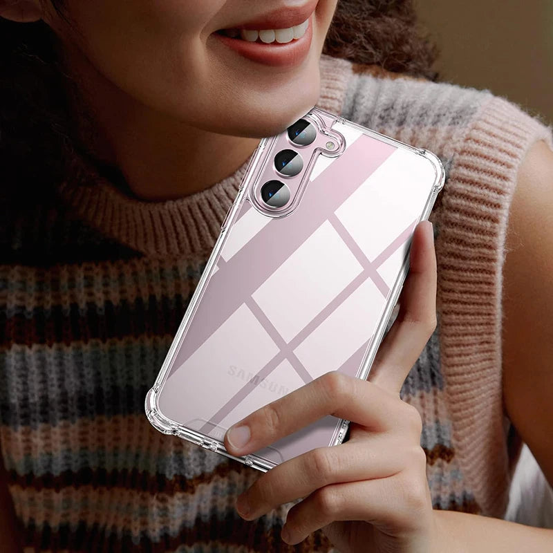 Transparent Shockproof Silicone Bumper Phone Case