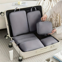 6-Piece Compression Packing Cubes Made of Polyester