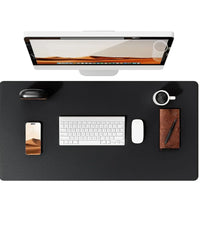 Large Non-Slip PU Leather Office Desk Mat for Mouse and Laptop Pad