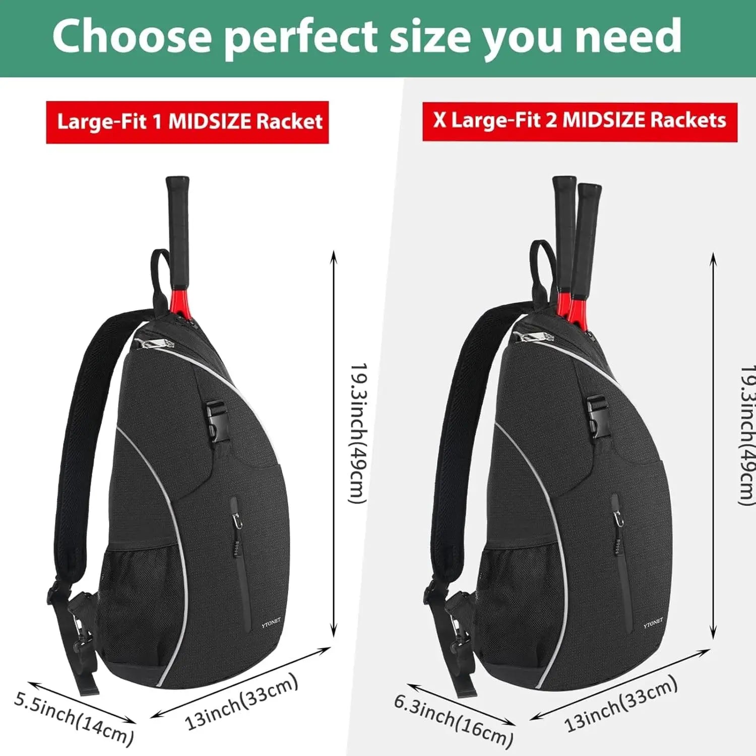 Tennis bag, tennis camisole backpack, crossbody bag, waterproof, suitable for badminton rackets and badminton rackets - Buy online at  Vibe In Cart.