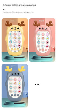 Baby Phone Toys Bilingual Telephone Teether Music Voice Toy Early Educational Learning Machine Electronic Children Gift Baby Toy