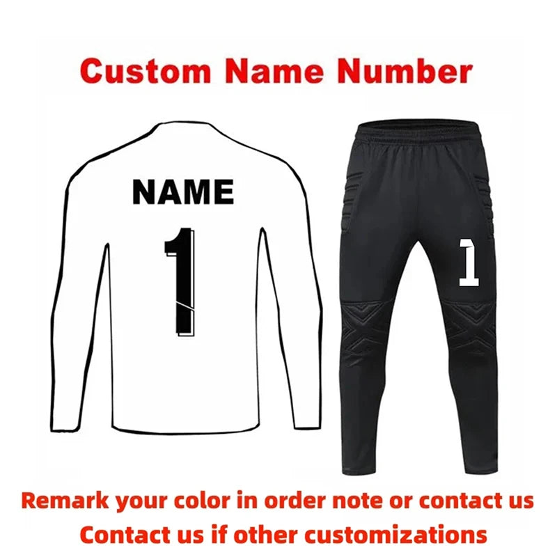 Unisex Long Sleeve Football Goalkeeper Tracksuit Uniform