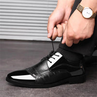 Men's Dress Shoes Business Oxfords Patent Leather Dress Shoes Classic Loafers Formal Derby Shoes For Men - Buy online at  Vibe In Cart.
