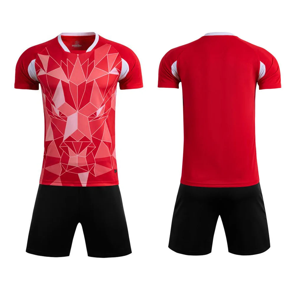 Customizable Unisex Soccer Jersey and Shorts Kit for Adults