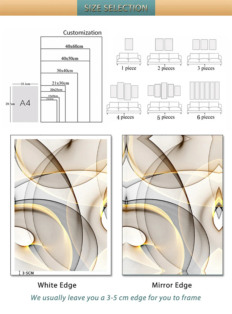 YWDECOR Custom Big Size Painting Canvas HD Print Your Picture Personalized Wall Art Poster Photo for Living Room Home Decor Gift - Buy online at  Vibe In Cart.