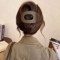 PC Hair Claw Clip for Women New Design Leopard Matte Curved Flat Styling Barrettes Acrylic Lying Down Hair Accessories - Buy online at  Vibe In Cart.