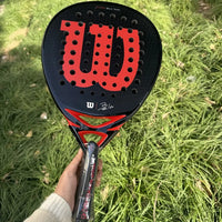 Wilson Professional Tennis Rackets Carbon Fibre Surface Diamond Shape with Eva Memory Flex Foam Core Padel Tennis Racquets - Buy online at  Vibe In Cart.