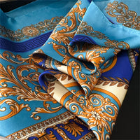 Women's 70x70cm Square Silk Scarf Shawl Headband