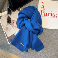 Women's Winter Thick Cotton Blends Scarf for Outdoor Use