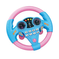 Educational Infant Steering Wheel Toy with Flashing Lights and Sounds