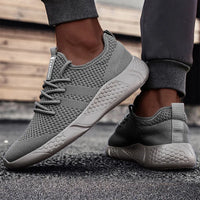 Men's Casual Sneakers Breathable Lace-Up Anti-Slip Shoes Size 39-50