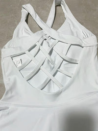 Women Tennis Dress One-Pieces Slim Fit Soft Sports Sets Golf Badminton Skorts Back Cross Tracksuits With Chest Pads Yoga Suits - Buy online at  Vibe In Cart.