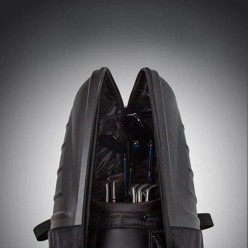 Nylon Hard Shell Golf Travel Bag With Wheels For Unisex Aircraft Use
