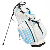 OEM Custom Logo 514 Way Waterproof PU Leather Golf Stand Bag Durable Polyester & Nylon Black Gray Club Bag - Buy online at  Vibe In Cart.