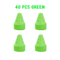 20/40/60 PCS Colorful Windproof Skate Marker Cones Roller Football Marking Cup Soccer Training Equipment - Buy online at  Vibe In Cart.