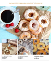 Plastic Donut Maker Waffle Molds Kitchen Accessory Bakeware Doughnut Maker Cake Mold Biscuit Cookies Diy Baking Tool - Buy online at  Vibe In Cart.