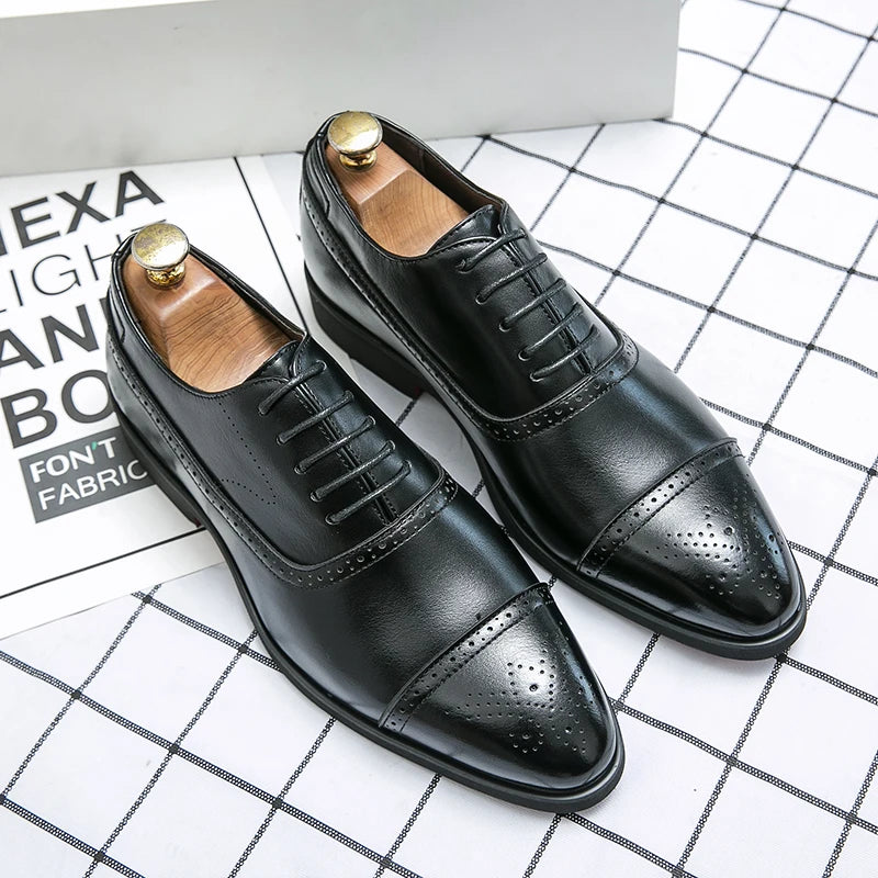 Men's Formal Shoes with Red Soles Fashionable Business Attire Casual Daily Lace Up Dress Shoes Plus Size Pointed Toe Solid Color - Buy online at  Vibe In Cart.