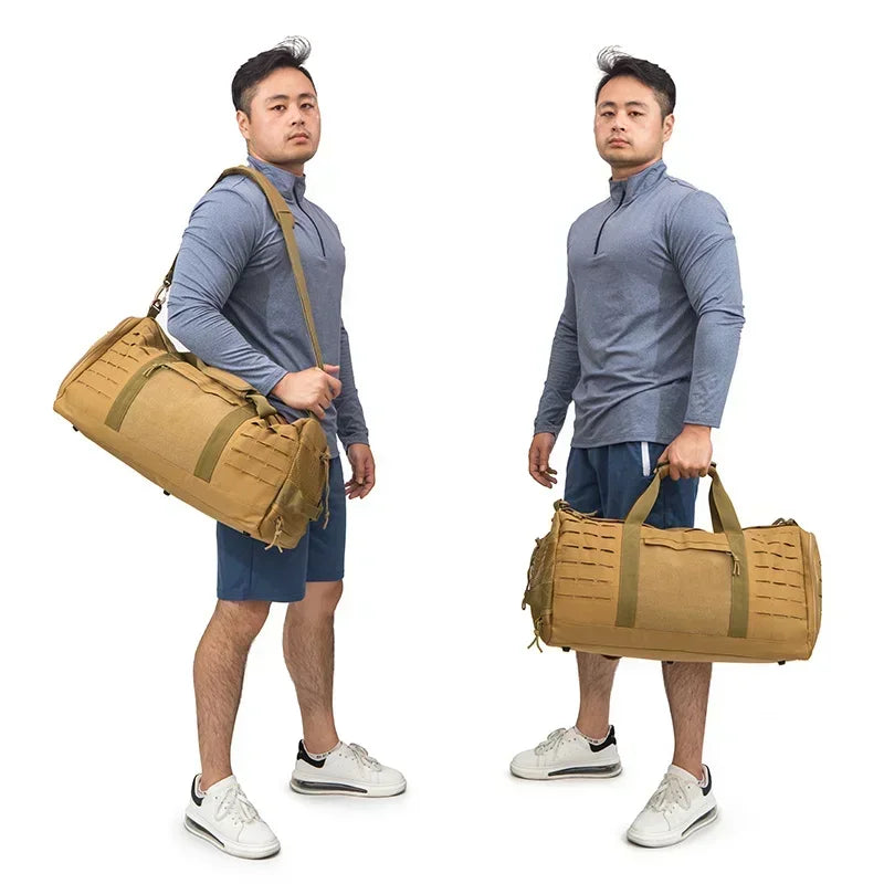 40L Polyester Soft Foldable Travel Duffel Bag for Men