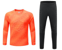 Men Kid 2023 Soccer Goalkeeper Uniform Protective Sponge Long Sleeve Football Training Goalkeeper Top Soccer Jersey Pants Custom - Buy online at  Vibe In Cart.