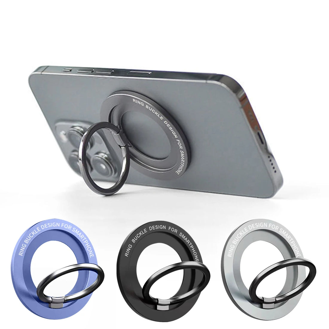 Magnetic Finger Ring Holder with Kickstand for Phones
