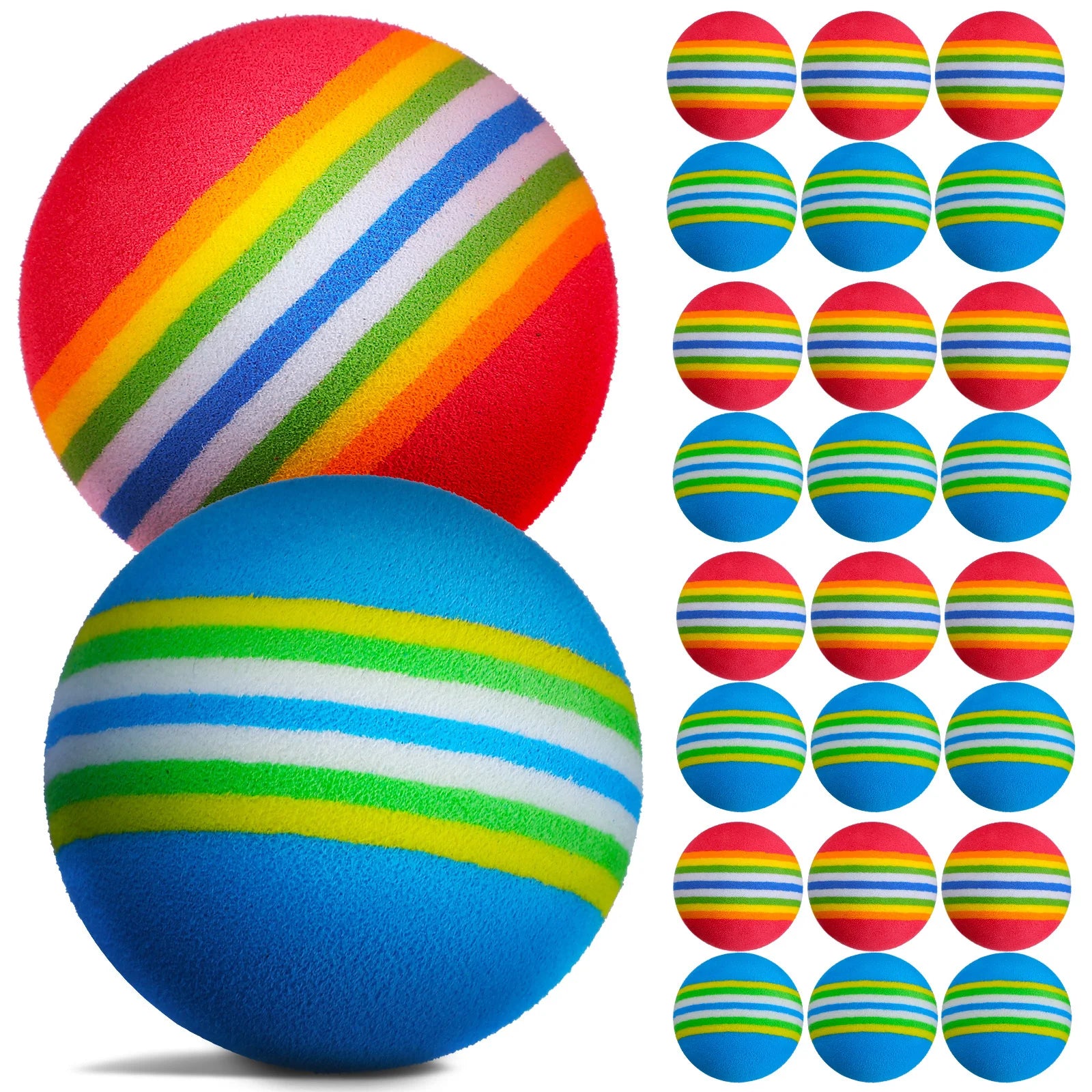 26Pcs Bright Colorful Golf Balls Easy to See Find Ideal for Beginners Swing Practice Indoor Outdoor Use Golf Balls - Buy online at  Vibe In Cart.