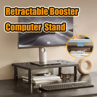 Adjustable Height Desk Monitor Stand for Laptops up to 20 Inches