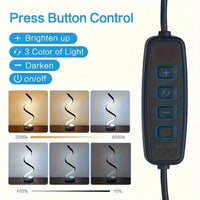 Classic Creative Spiral LED Table Lamp, Modern Minimalist Dimmable Spiral Table Lamp, Adjustable Arm, Soft Light, Multifunction - Buy online at  Vibe In Cart.