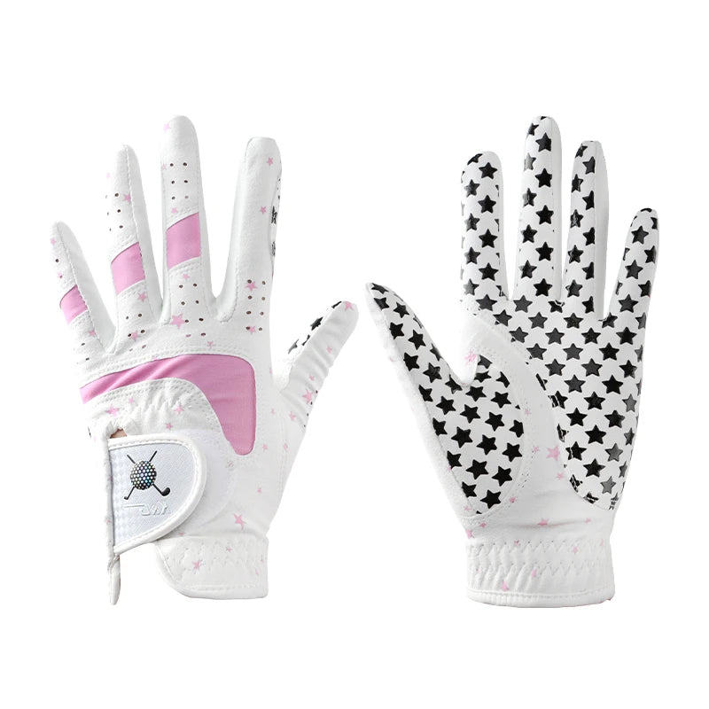 Children's Golf Gloves Fabric Non-Slip Breathable Pair