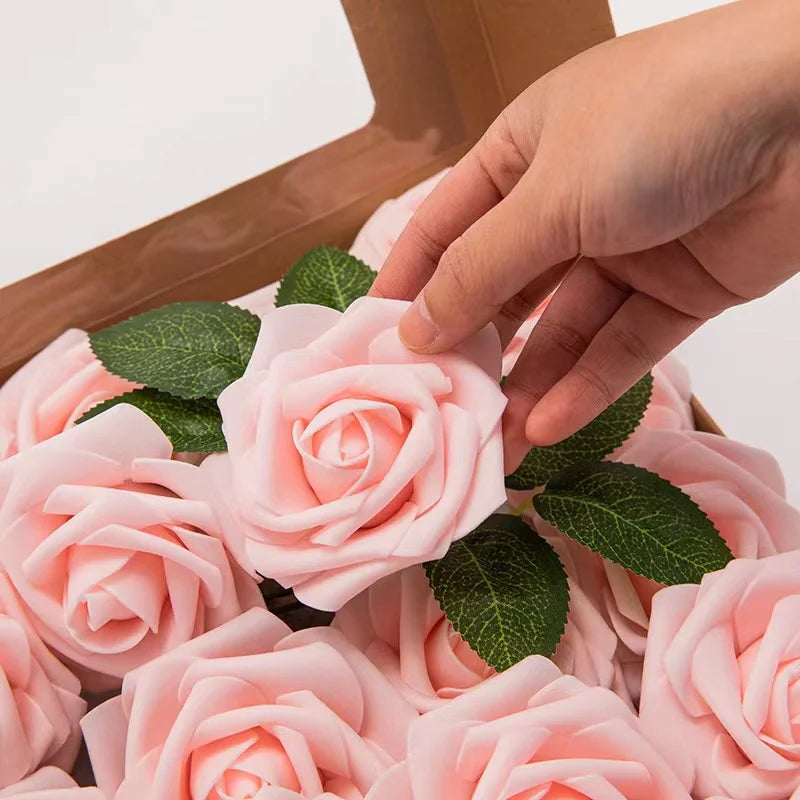 10~100pcs Rose Artificial Flowers Foam Fake Roses Wedding Bouquets Centerpieces Mothers Day Valentines Gifts Party Decoration - Buy online at  Vibe In Cart.