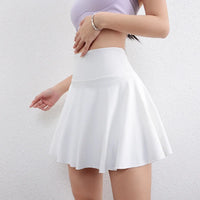 Wrinkled Yoga Skirt Women's Summer High Waist Pocket Skirt Sports Skirt Solid Color Running Training Quick drying Tennis Skirt - Buy online at  Vibe In Cart.