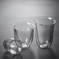 Double Wall Glass Cup Transparent Clear Heat Resistant Tea Drink Cups Mini Whisky Cup Espresso Coffee Cup  Bar Drinkware  Gift - Buy online at  Vibe In Cart.