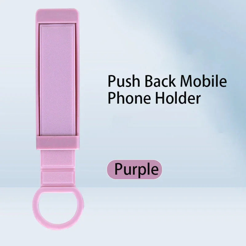 Universal Desk Holder for Mobile Phones with Finger Grip and Stand