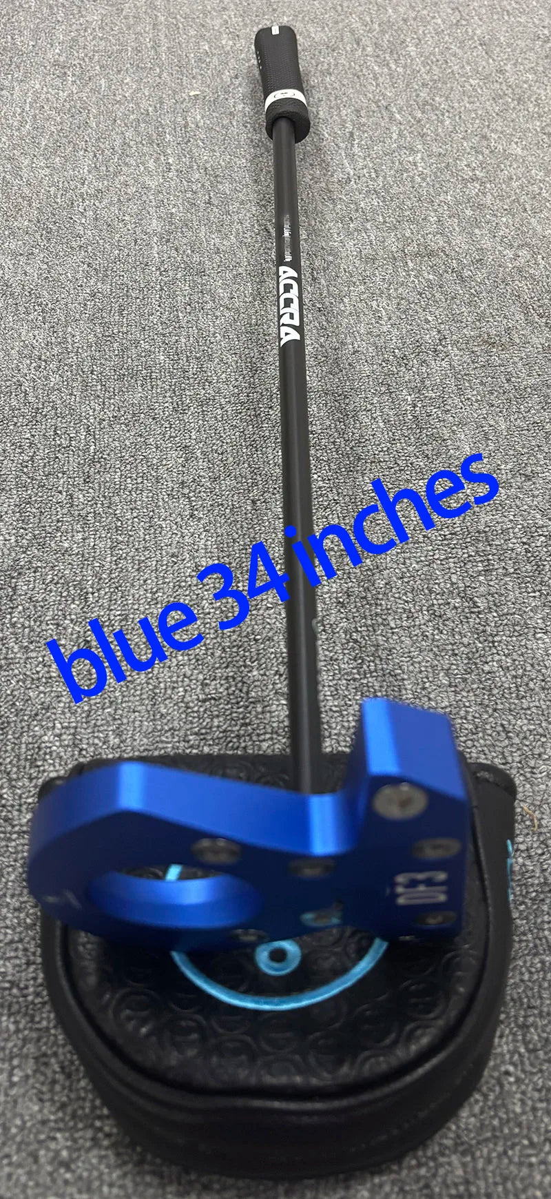 Right-Handed Golf Putter, 33-36 Inch, Graphite Shaft, 2 Degree Offset
