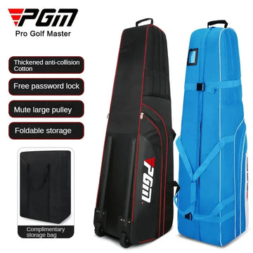 Foldable Nylon Golf Travel Bag with Wheel and Stand