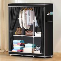 Portable Closet 51-Inch Dustproof Wardrobe Organizer Multi-laye Home Storage Rack Clothes Bedroom Shoe Quick and Easy to Assembl - Buy online at  Vibe In Cart.